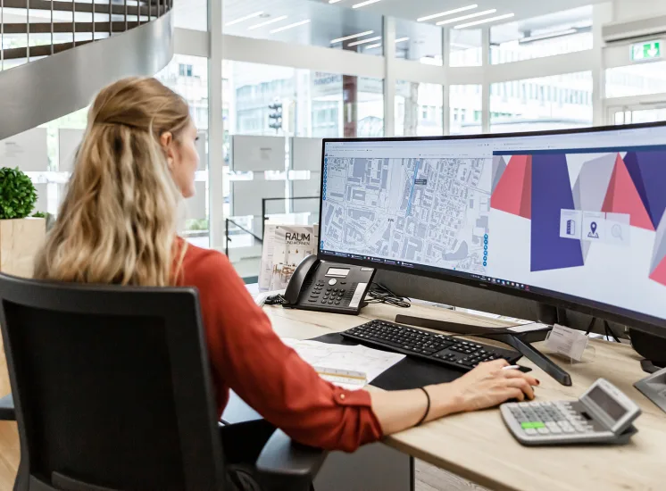 Firma, Objektschatzung am Bildschirm.